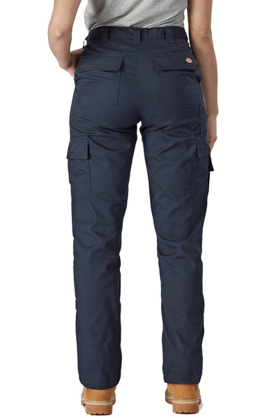 Dickies Women's Everyday Flex Trousers in Navy rear view