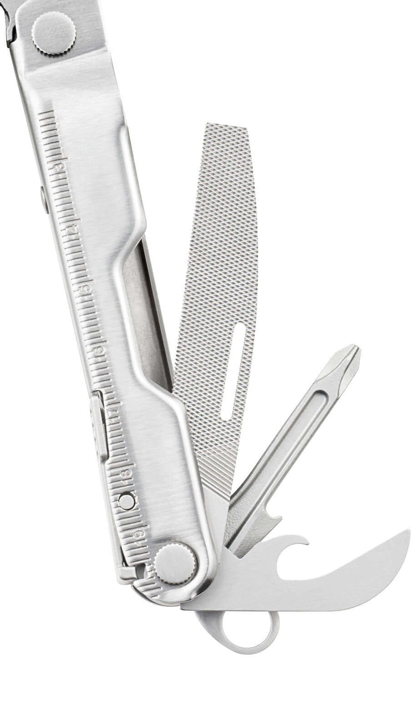 File, Screwdriver, bottle opener - 16-in1 Stainless Steel Multi-Tool by Leatherman   