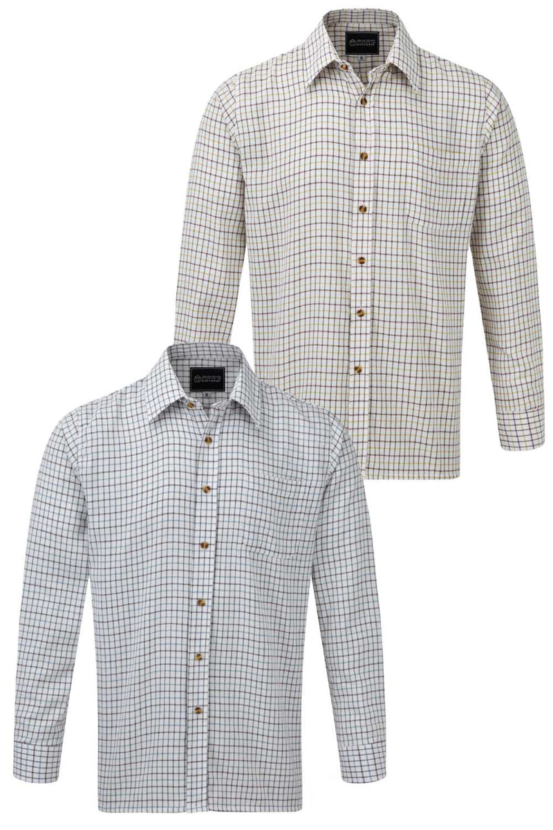 Fort Tattersall Shirt in Blue and Green