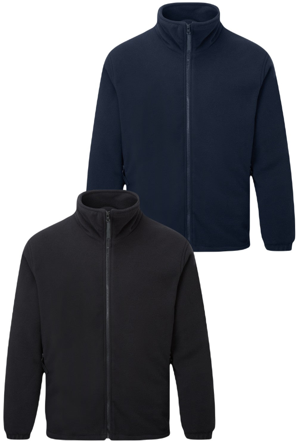 Fort Lomond Fleece Jacket in Navy Blue, Black