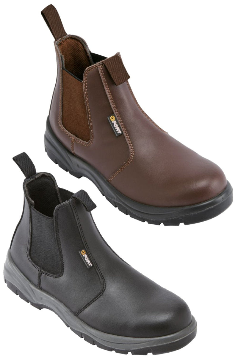 Fort Nelson Safety Dealer Boots in black and brown