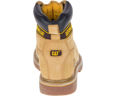 Back view Caterpillar Holton Leather Safety Boot