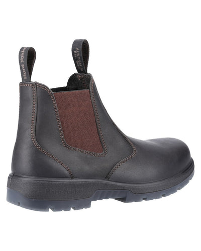 Hard Yakka Outback Steel Toe Safety Dealer Boot in Brown #colour_brown