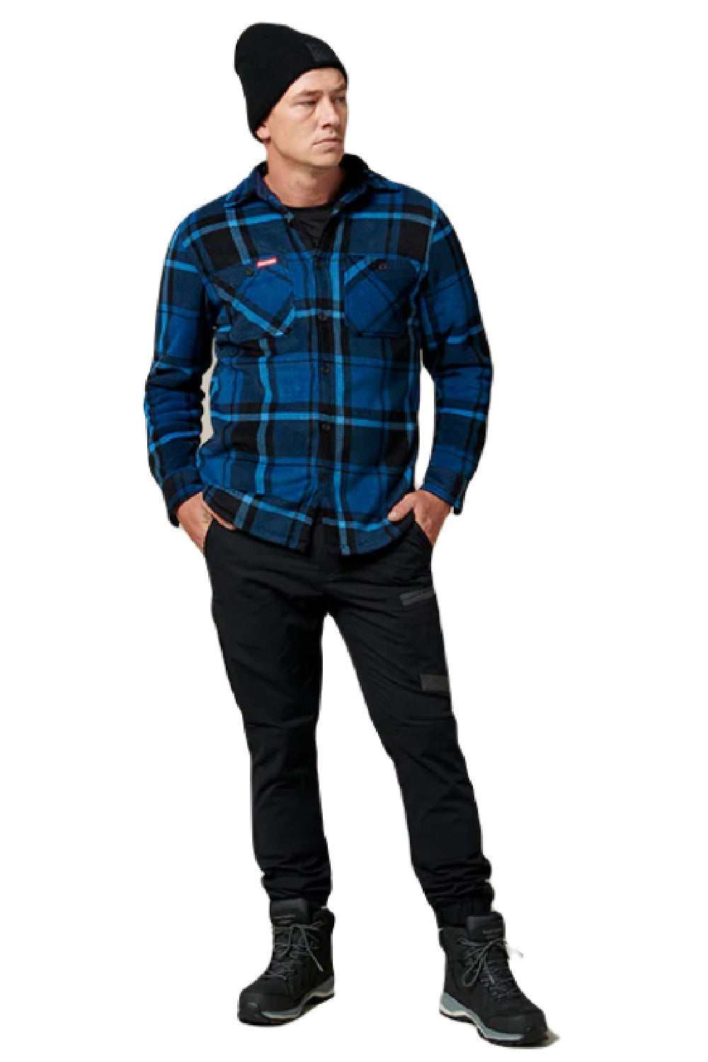 Hard Yakka Mens Sherpa Jacket in Blue