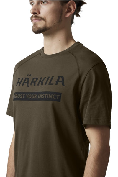 Harkila Logo T-Shirt 2-Pack in Willow Green