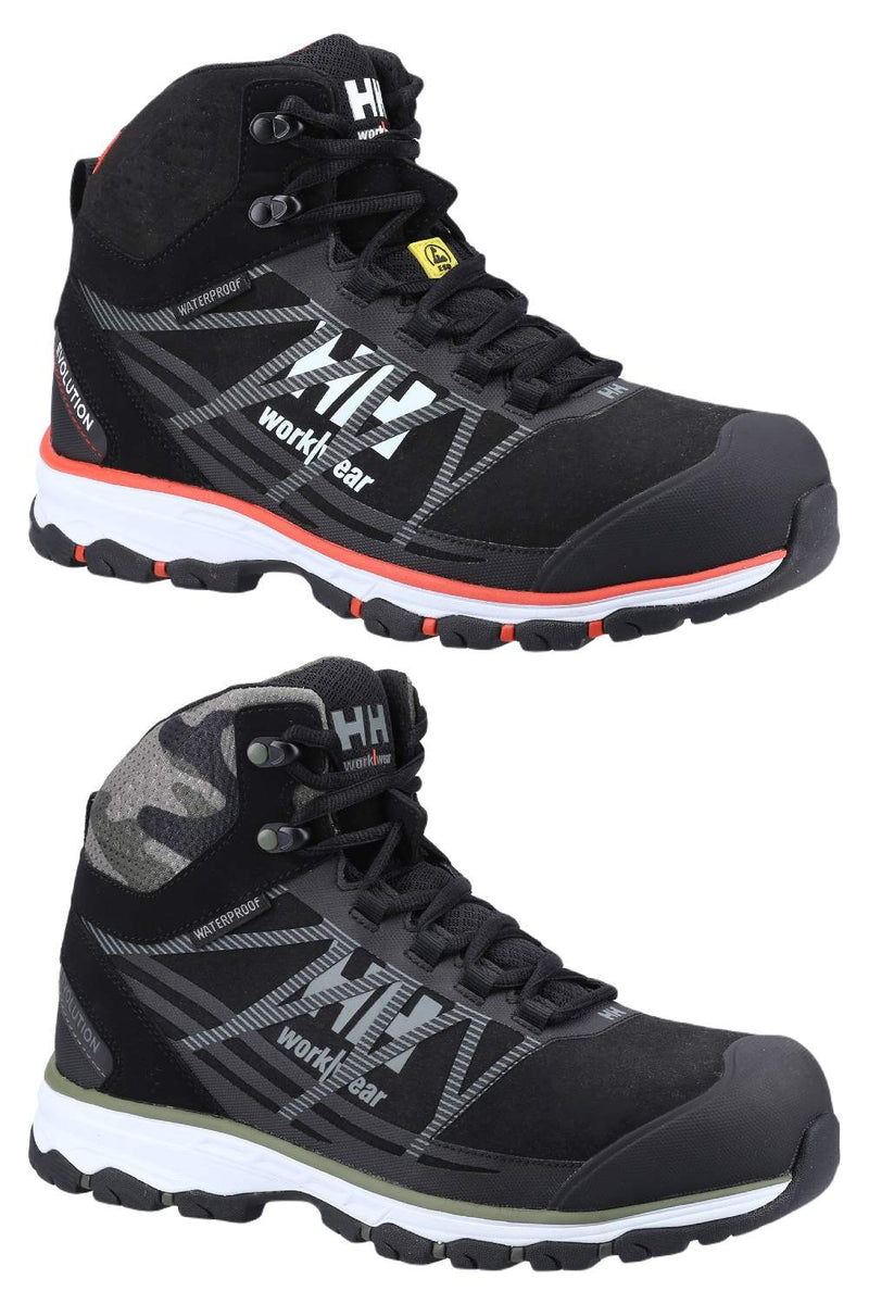 Helly Hansen Chelsea Evolution Mid Safety Boot in Black and Camo