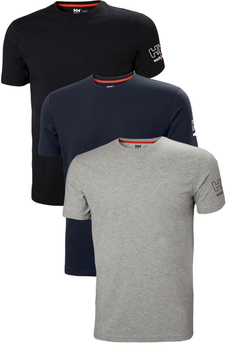 Helly Hansen Kensington T Shirt in Black, Navy and Grey Melange 