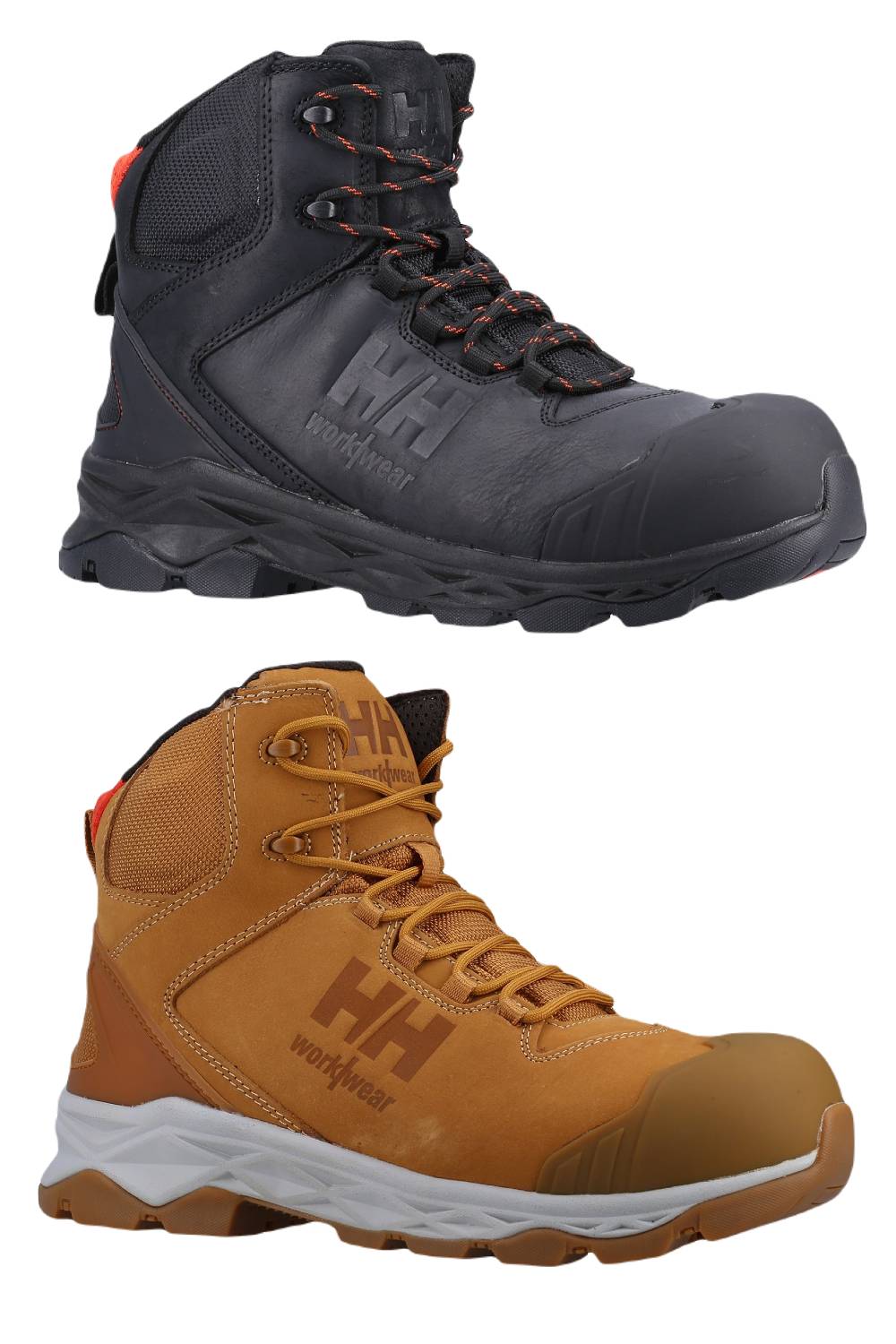 Helly Hansen Oxford Mid S3 Safety Boot in Black and New Wheat