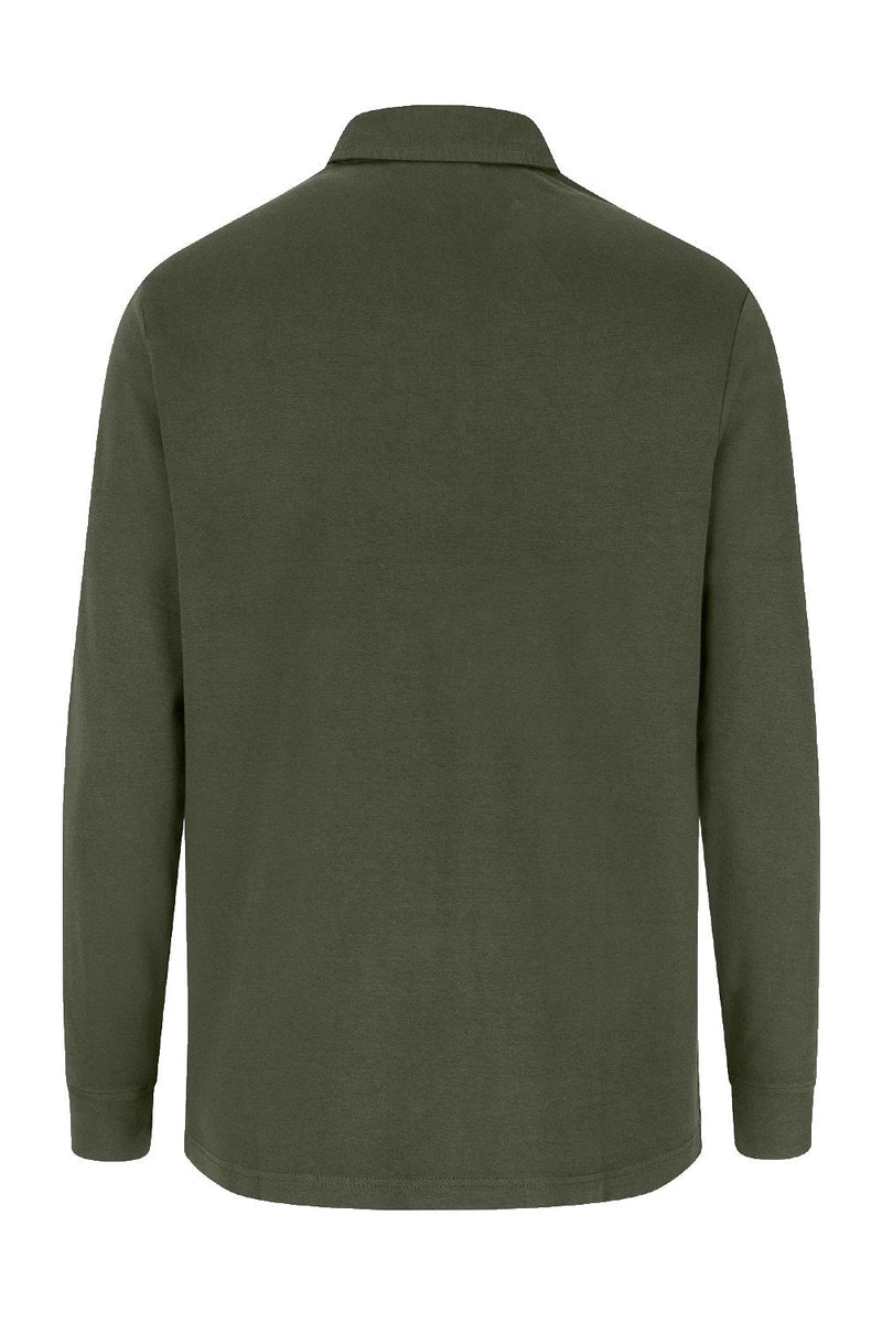 Hoggs of Fife Heriot Long Sleeve Rugby Shirt in Green 
