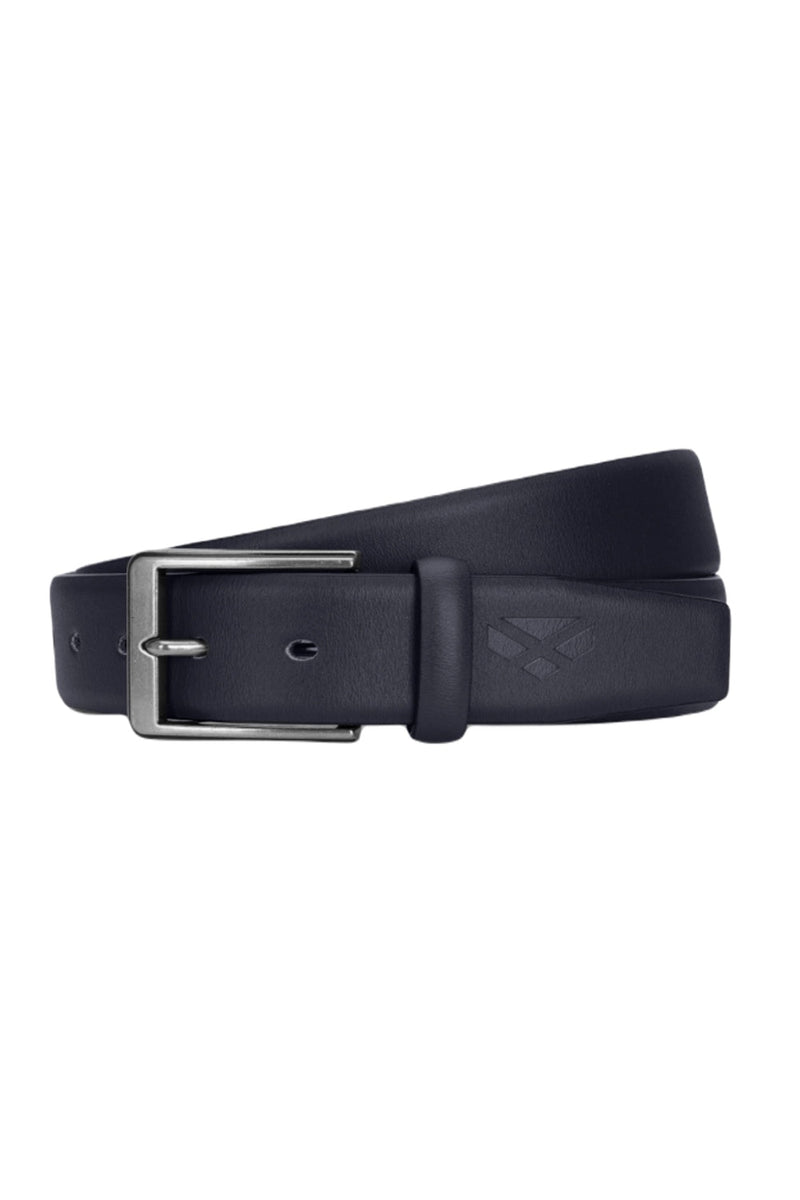 ﻿Hoggs of Fife Feather Edge Leather 35mm Belt in Black