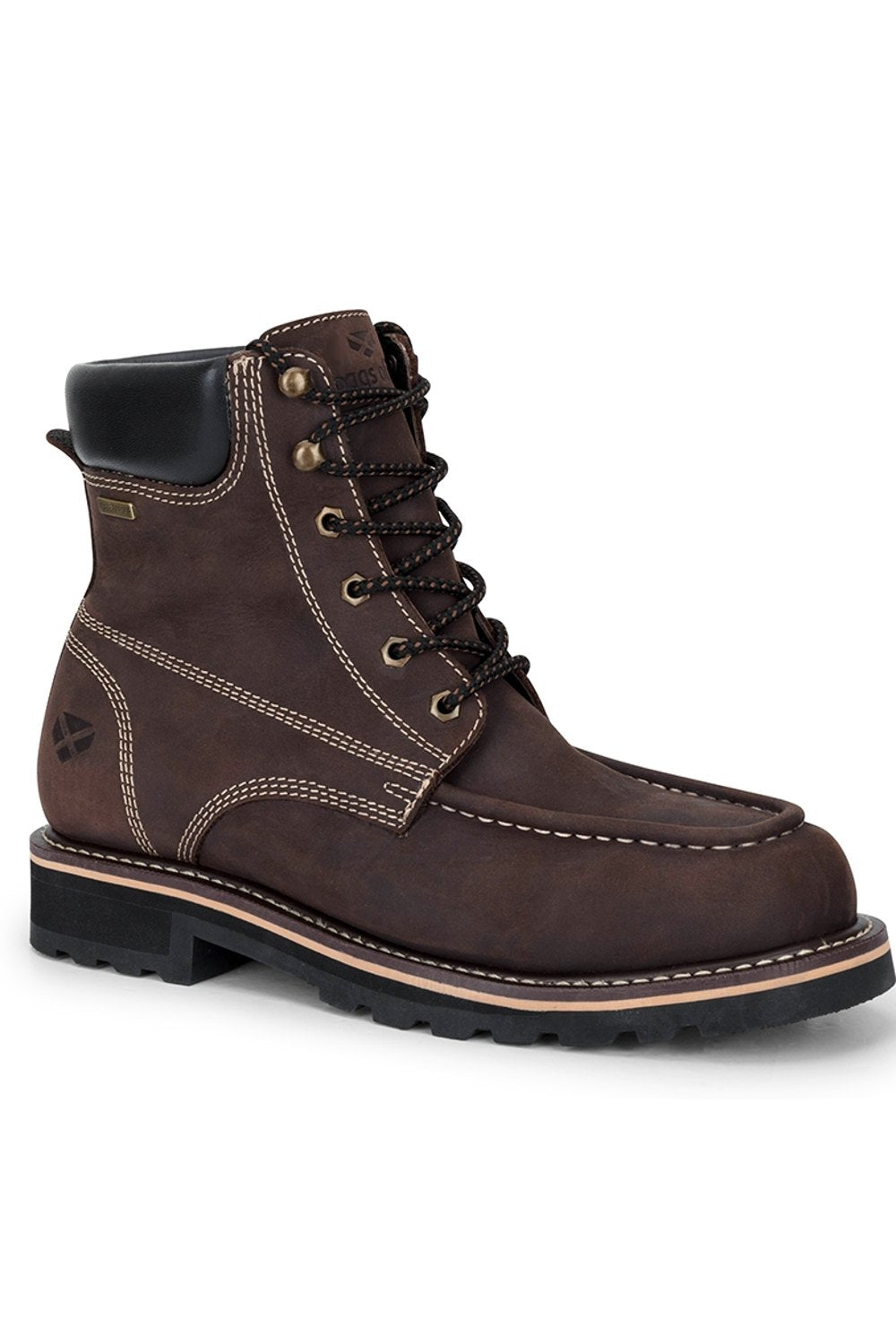 Hoggs of Fife Selkirk Moc Work Boot in Oak Brown