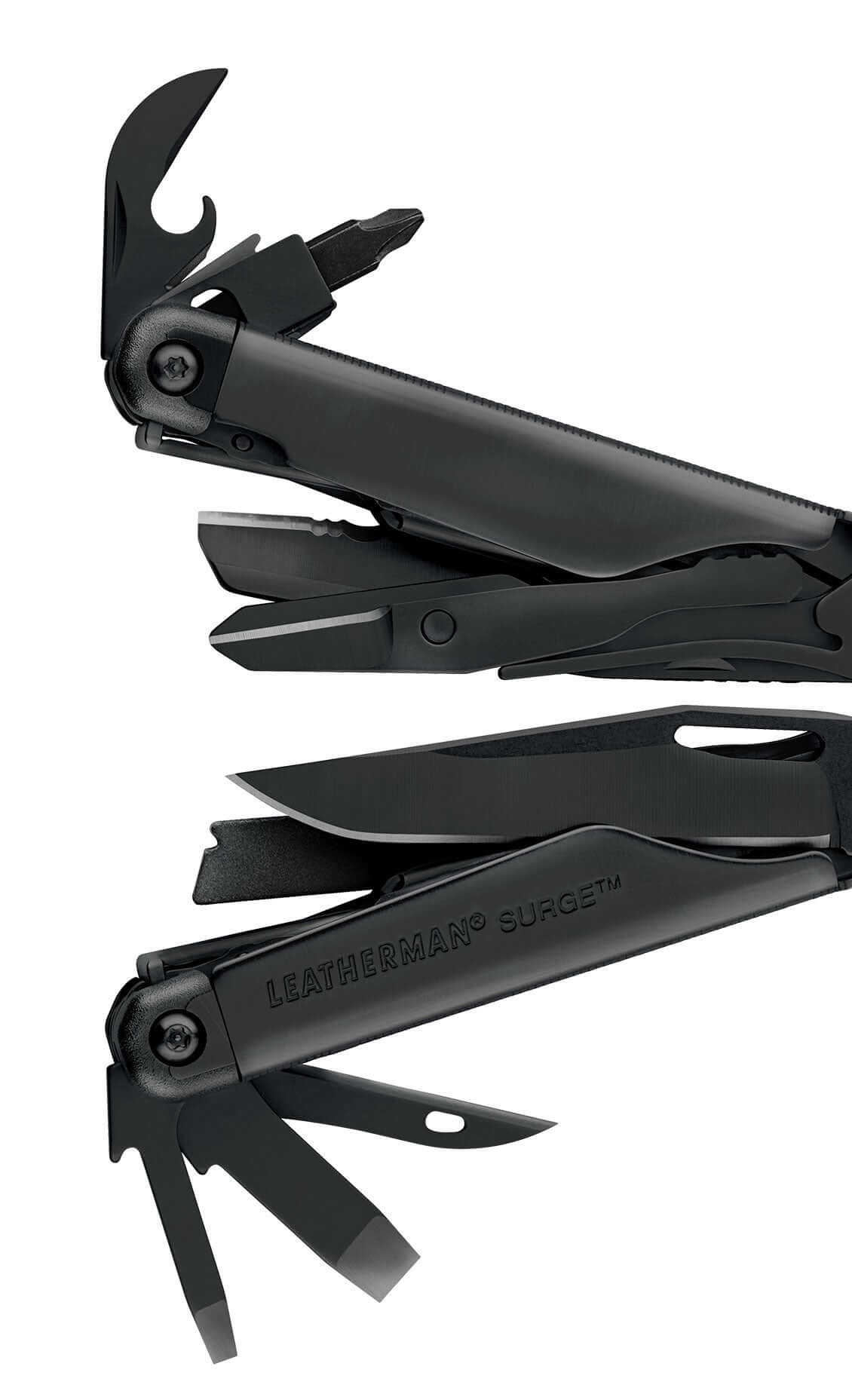 11 Tools Surge Black Oxide Multi-Tool by Leatherman  