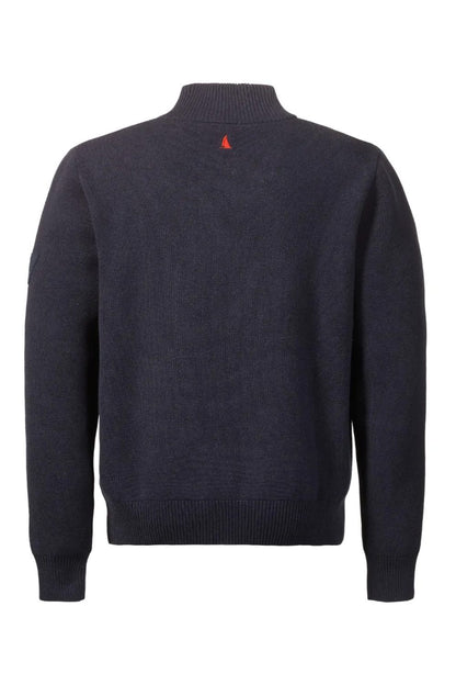 Musto Mens Salcombe Zip Neck Knit in Navy