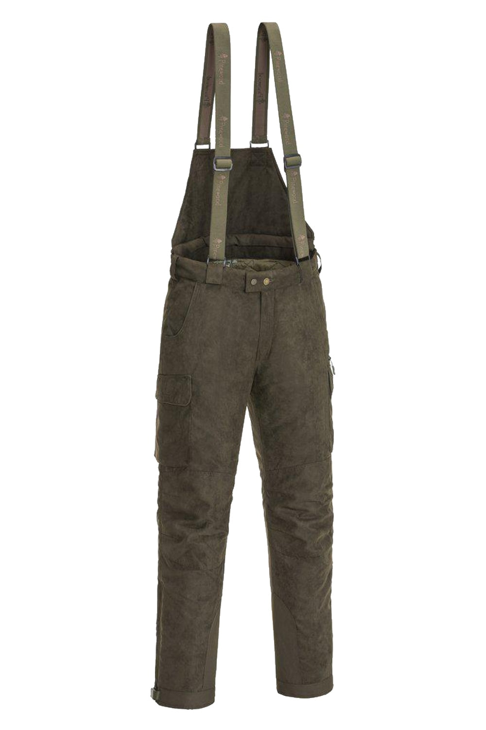 Suede Brown Coloured Pinewood Mens Smaland Abisko 2.0 Hunting Trousers on white background 