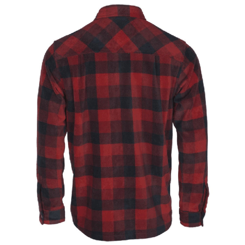 Pinewood Mens Finnveden Canada Shirt in Red/Black - Back