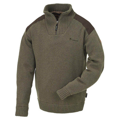 Pinewood Mens Stormy Sweater in Brown Melange
