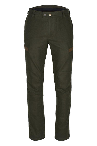 Pinewood Nydala Wool Trousers in Moss Green - Front