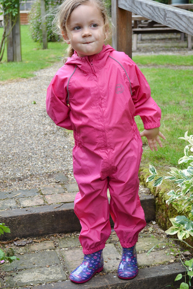 Pink Girl in Splashaway Rainsuit