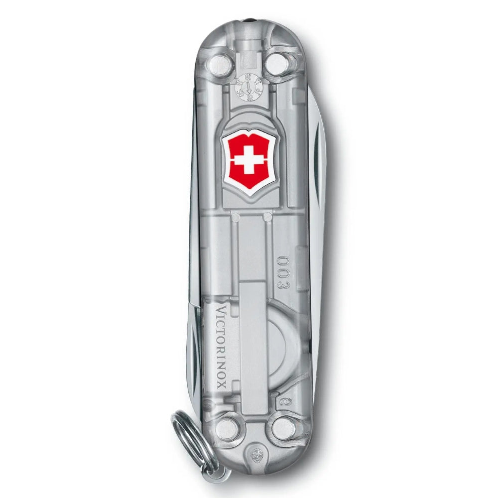 Victorinox Signature Lite Swiss Army Small Pocket Knife with LED Light in Silver