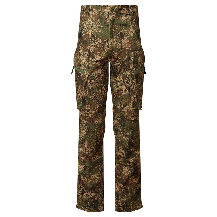 Ridgeline Ascent Softshell Trousers in Dirt Camo