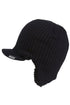 Regatta Mens Anvil Knitted Peak Cap in Black
