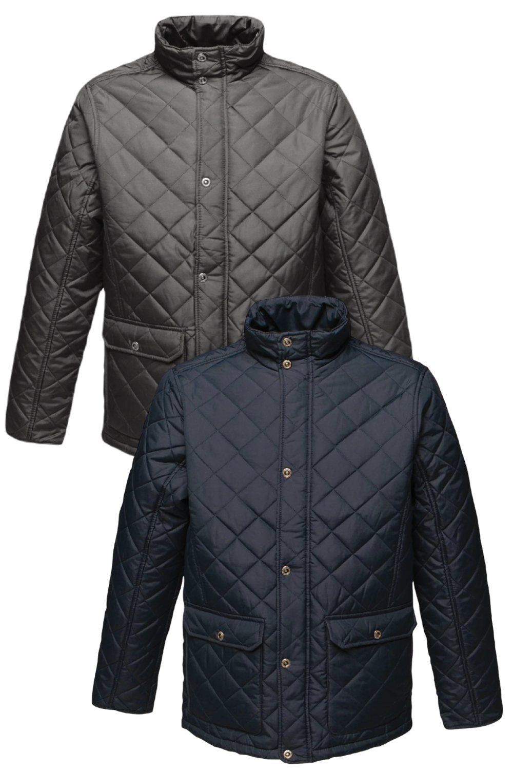 Regatta Tyler Diamond Quilt Jacket in Black and Navy