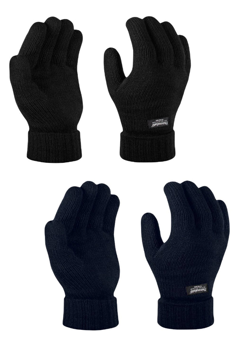 Regatta Thinsulate Acrylic Gloves in Black and Navy