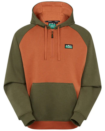 Autumnal coloured Ridgeline Kindred Hoodie on white background #colour_autumnal