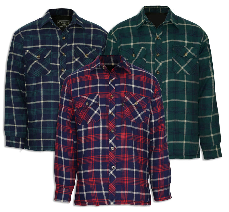 Champion Totnes Quilted shirt in a thick lumberjack style