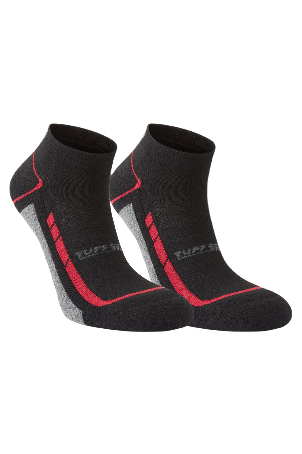 The TuffStuff Elite Low Cut Socks in Black and Red 