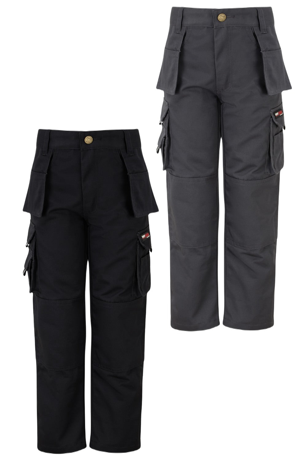 TuffStuff Junior Pro Work Trousers in Grey and Black