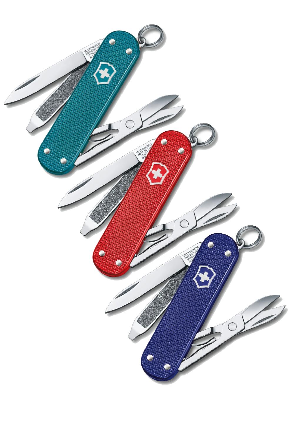 Victorinox Classic SD Alox Swiss Army Small Pocket Knife in Wild Jungle, Night Drive, Sweet Berry