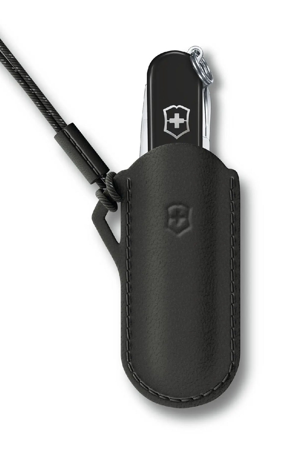 Victorinox Classic SD Leather Pouch in Dark Illusion