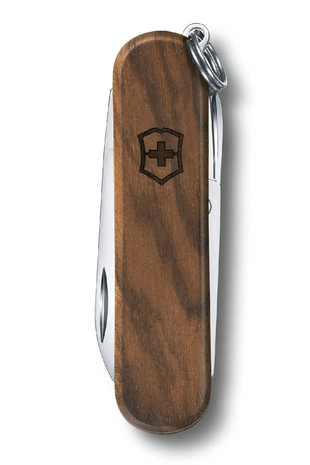 Victorinox Classic SD Wood Swiss Army Small Pocket Knife in Walnut Wood