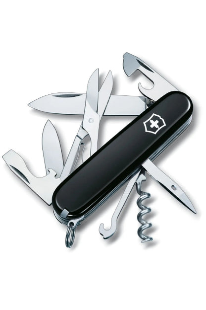Victorinox Climber Swiss Army Medium Pocket Knife for Climbing in Black