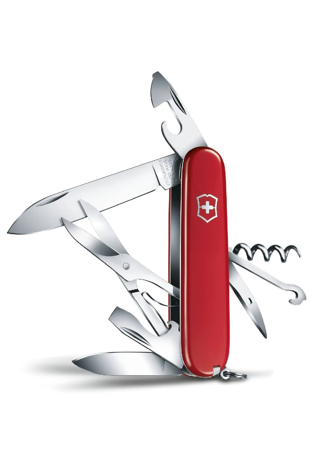 Victorinox Climber Swiss Army Medium Pocket Knife for Climbing in Red