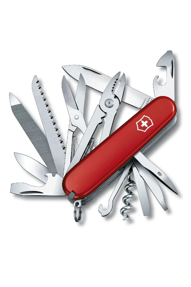 Victorinox Handyman Swiss Army Medium Pocket Knife with 24 Functions in Red