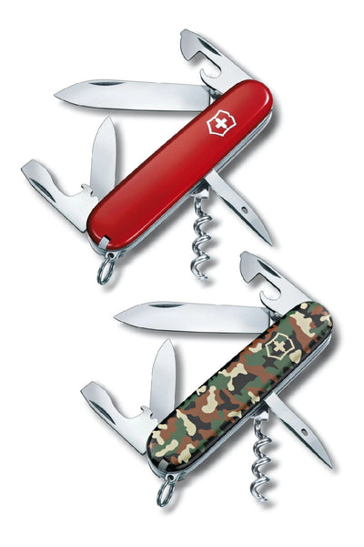 Victorinox Spartan Swiss Army Medium Pocket Knife with Can Opener in Red and Camouflage