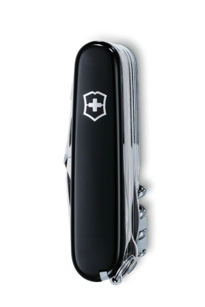 Victorinox Swiss Champ Swiss Army Medium Pocket Knife with 33 Functions in Black