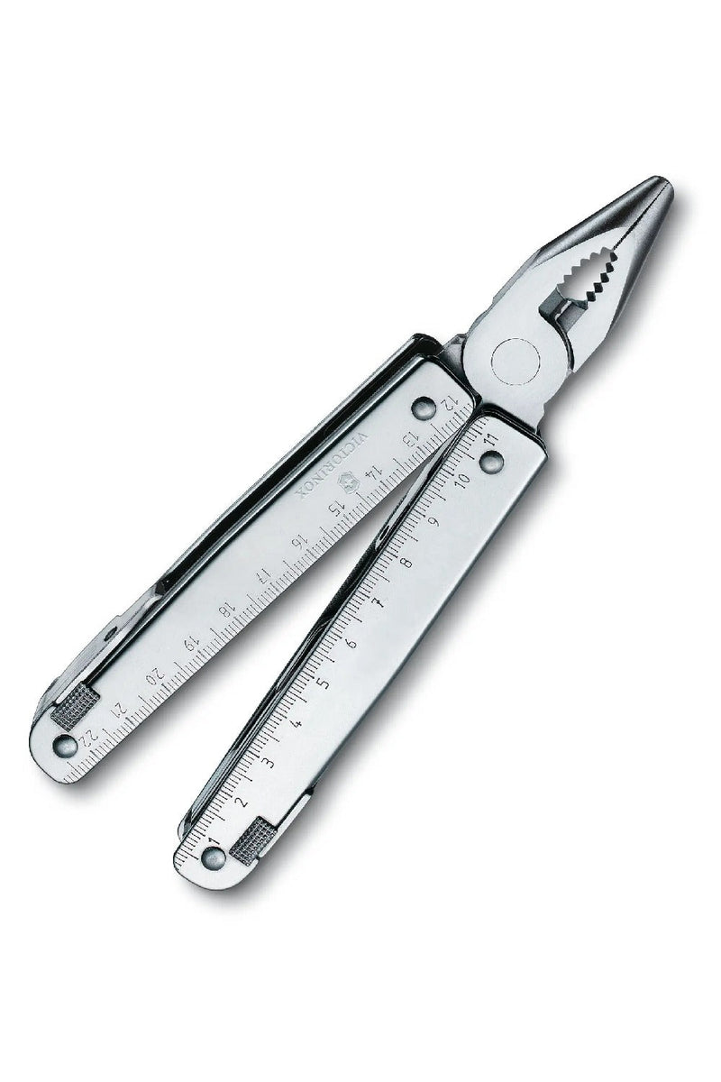 Victorinox Swiss Tool X Robust Multi-Tool with Leather Pouch in Silver