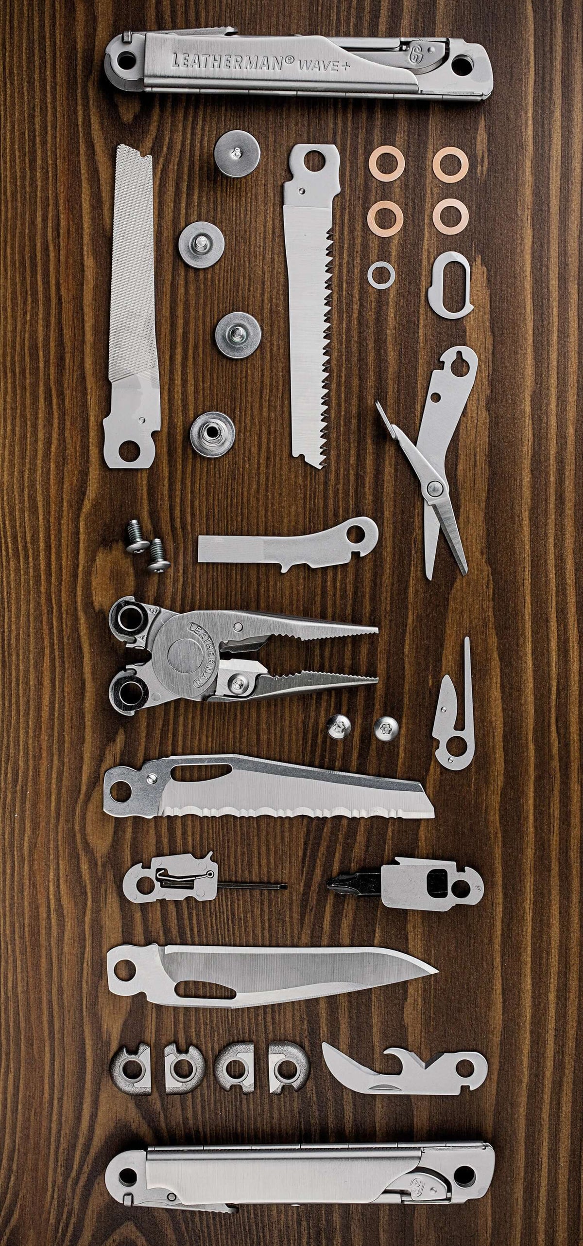 Wave Tool Deconstructed showing all components