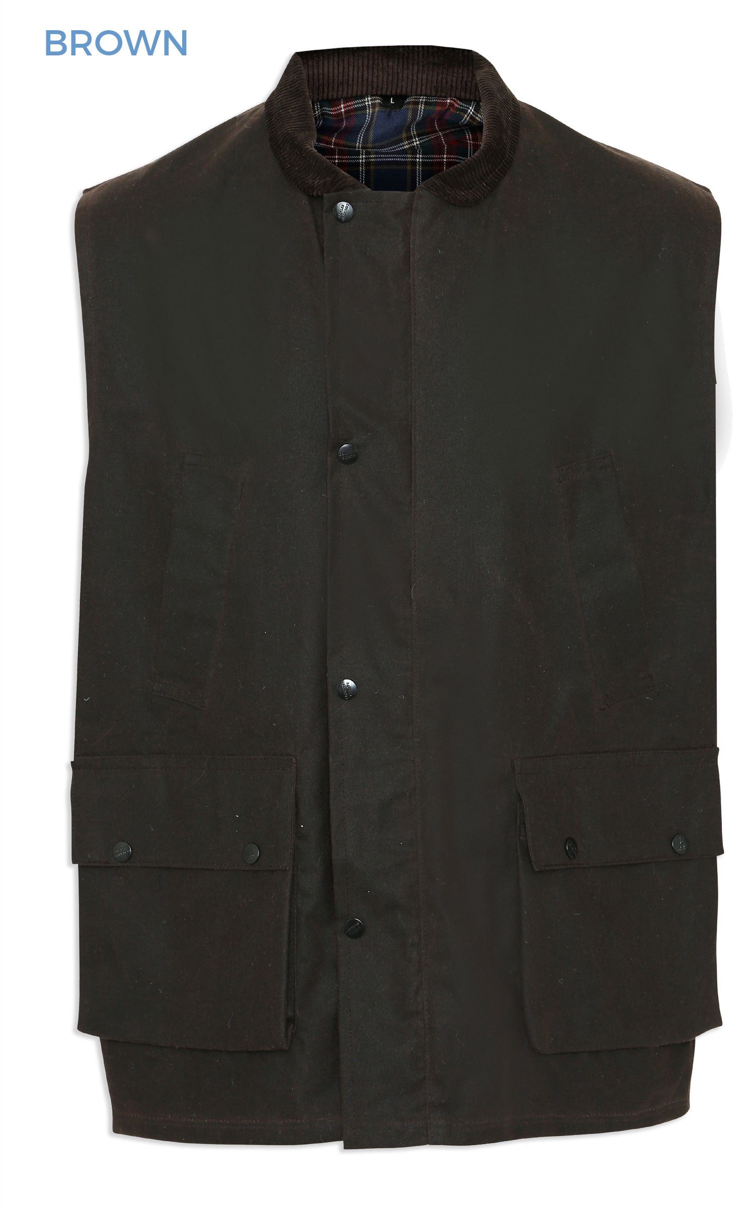 Brown Champion Lanark Wax Cotton Waistcoat