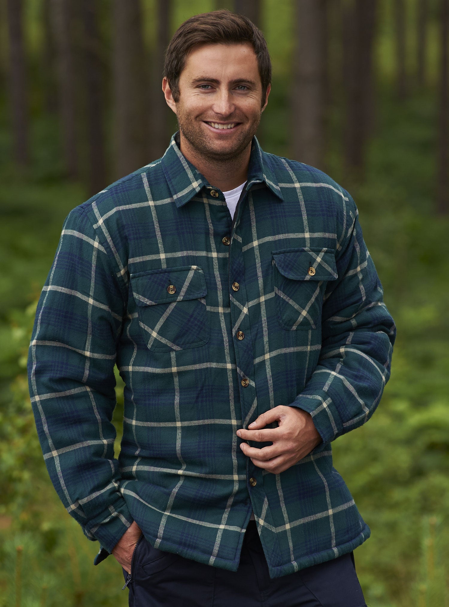 Tartan Lumberjack Champion Totnes Quilted padded shirt 
