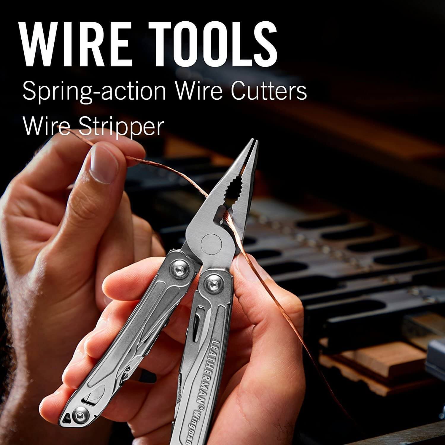 Wire tools, spring action wire cutters 