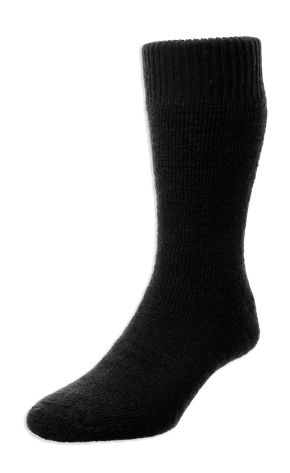 black HJ Hall Rambler Cushioned Wool Sock