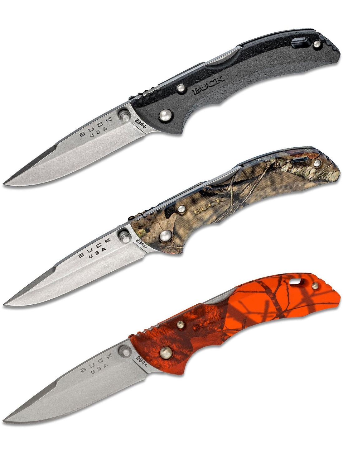 Buck Bantam BBW Knife | Moss Oak Green, Moss Oak Orange Blaze
