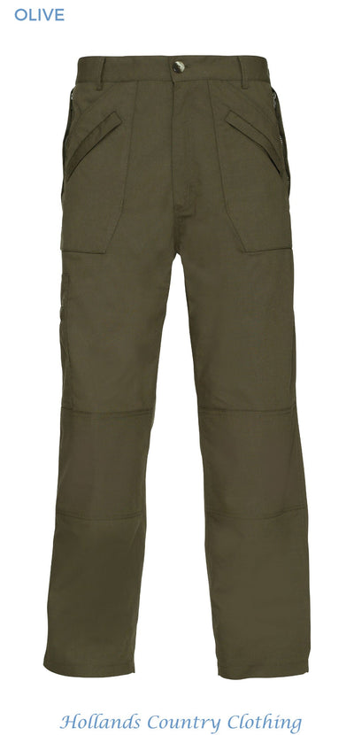 olive colour wenlock multi pocket action trousers