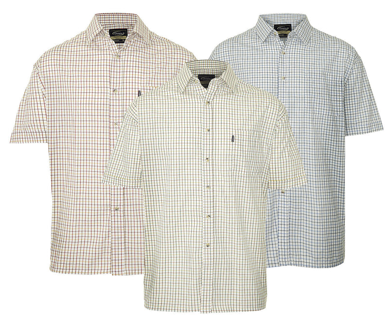 Champion summer Tattersall, the classic country tattersall check shirt with short sleeves, ideal for summer
