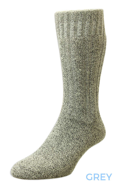 grey HJ Hall Cotton Rich Boot Sock