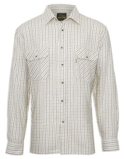 Champion 100% Cotton Tattersall Check Shirt green and brown
